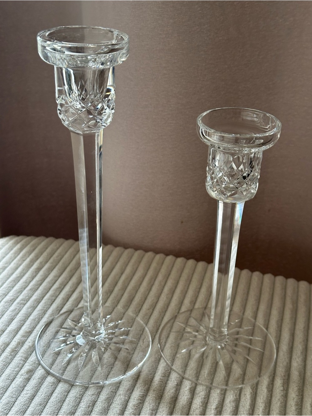 Waterford Crystal candlestick holders - Picture 3 of 3